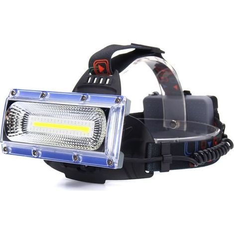 TEMPSA 30W 3000LM Lampe Frontale Phare COB LED USB Rechargeable Pr Vélo Torche Portable Avec Batteries Bleu-Ywey (1/5)
