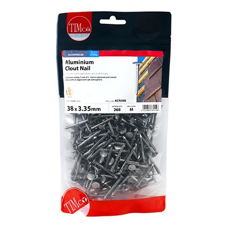 TIMCO Clout Nails Aluminium - 38 x 3.35