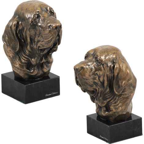 Fila Brasileiro, Mastín Brasileño - estatuilla de perro, busto sobre una base de piedra, escultura, trofeo para una exposición canina de Art-Dog (1/5)