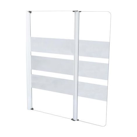 ONDEE ZEN - Pare-baignoire MISSI 2V - Paroi 120x140x0,4cm - Verre trempé - Finition blanc (1/3)