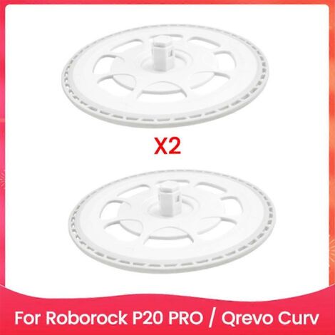Lot de 2 supports pour lingettes de nettoyage pour aspirateur robot Roborock P20 PRO / Qrevo Curv - Pièces de rechange remplaçables