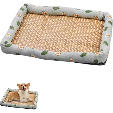 Kühlmatte für Haustiere – Schlafmatte für Haustiere – Geeignet für Katzen und Hunde – Haustierbedarf – Geeignet für Böden, Autos und Sofas – Grün – 40 x 30 x 6 cm (1/5)