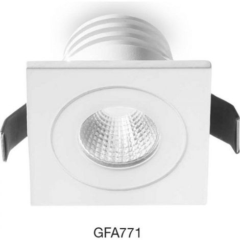 Faretto led incasso alluminio gea led alya gfa771c spot quadrato controsoffitto moderno