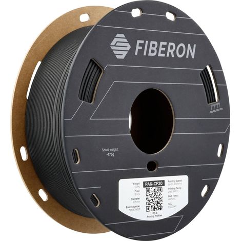Polymaker FG03001 Fiberon™ PA6-CF20 Filament PA6-CF renforcé de fibres de verre, résiste à la chaleur, sans retard 1.75