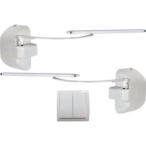 Slid'Up By Mantion – Motorisation pour volet battant 2 vantaux – Commande filaire 230V – Poids max 50 kg – Détection d'obstacle – Installation rapide