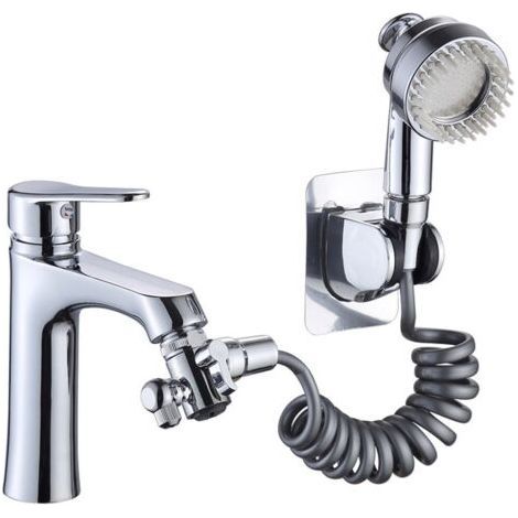 Robinet, flexible d'évier, douchette, kit de montage, baignoire, douche, pommeau de douche avec inverseur, pièces de rechange AquaForge (1/5)