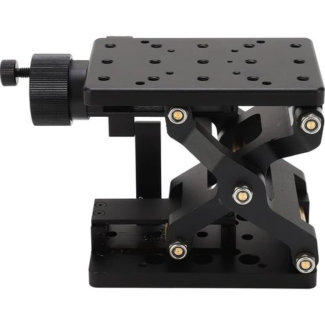 Manual Sliding Linear Stage with Z-Axis Spz120 – High Dovetail for Optics and Equipment – Aluminum Alloy Fine Adjustment Platform with Large (1/5)