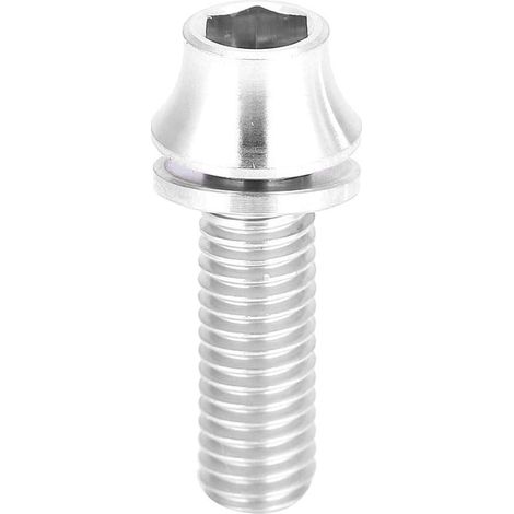 Vis de Bouteille d'eau, Boulon de vis de Cage de Bouteille d'eau en Alliage de Titane de vélo M5x12/16mm avec rondelle(M5×16-Titane) (1/5)