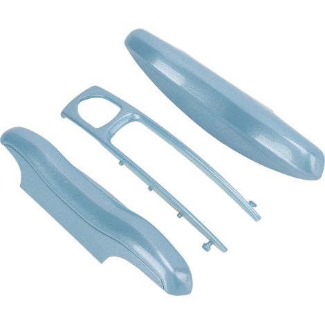 Housse de protection télécommande de voiture 3 pièces anti-rayures pour Porsche Cayenne Panamera 911 Taycan, coque silicone bleu glacier, étui remplacement élégant et résistant. (1/5)