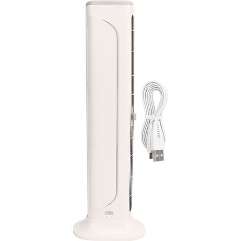 Ventilateur de bureau 3 vitesses sans pale rechargeable puissant sécurisé petit clip blanc pour bureau salon (1/5)