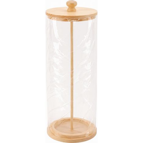 Porte-gobelets en bois 25 cm pour 8 verres, présentoir de rangement de bureau, grand gobelet, bambou avec paille