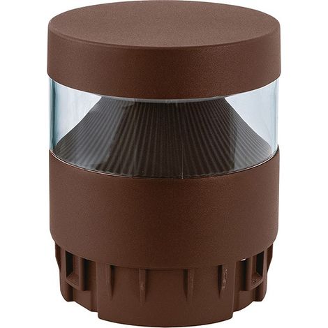 Paletto LED Personalizzabile GES2361 CCT 3000K/4000K/5000K IP65 in Alluminio Marrone Trattamento C4 - Gealuce (1/3)