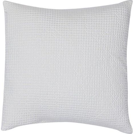 Coussin Décoratif en Matière Recyclée Coloris Craie pour Salon et Chambre 45 x 45 cm - PANGIVO (1/4)
