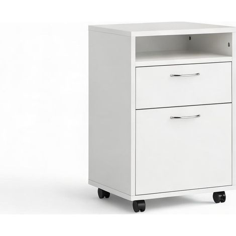 Meuble de rangement de bureau alb en pAL métal 40 x 35 x 60 cm (1/5)
