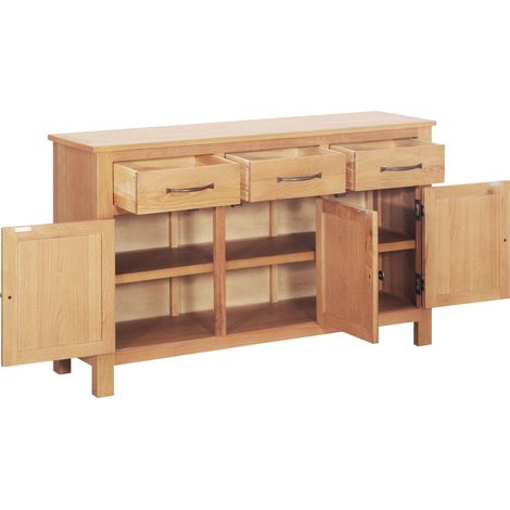 Maison Exclusive - Credenza Marrone 112 x 33.5 x 70 cm Legno di quercia massiccio