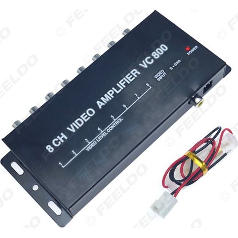 to 8 RCA Automotive Video Converter, In-Car Video Signal Amplifier, RCA Video Signal Distributor (1/5)