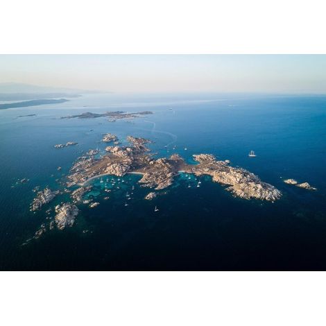 Tableau sur toile îles Lavezzi 30x45 cm - Impression sur Toile Murale Décorative - Image imprimée en HD sur Toile - Toile sur Châssis en Bois FSC - Fabriqué en France (1/5)