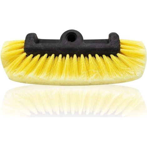 Brush head for car washing, detailing, and washing vehicles, boats, or off-road vehicles. Super-soft bristles for scratch-resistant cleaning, universal handle attachment. (1/4)
