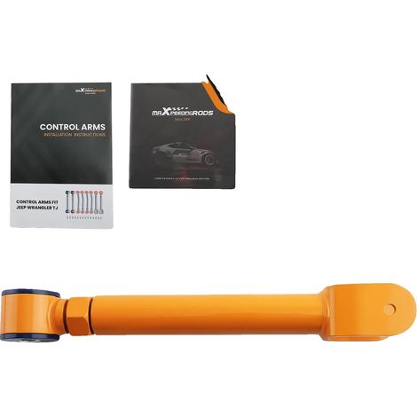 Bracci di controllo regolabili, realizzati in acciaio legato tubolare ad alta resistenza, compatibili con Jeep Wrangler TJ, intervallo di regolazione massimo di 17,9 pollici. (1/5)