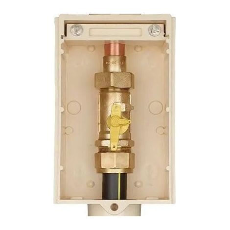 Coffret de Coupure avec Robinet S50 BANIDES Équipé PE32-CU28 Calibre Entrée 25 Robinet 1/4 Tour - 705010
