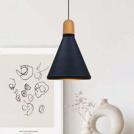 bamyum Sabonis Suspension Luminaire Vintage, Lustre Salon de 25 cm en Métal, Lampe E27 pour Chambre, Salle à Manger (1/5)
