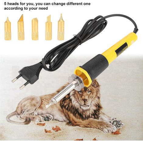 Stylo pyrograveur électrique cuir bois artisanat outil brûleur de bois 40W (1/5)