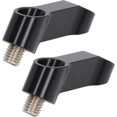 Paire d'adaptateurs de rehausse de rétroviseur de 10 mm (0,39 po) pour moto NMAX 155/125 (2015-2022), noir. (1/5)