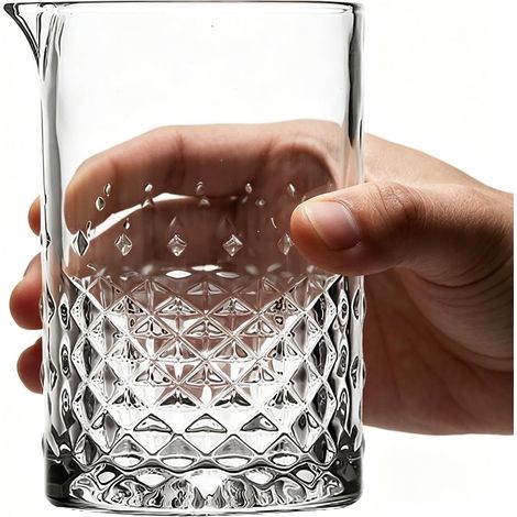 Verre à Mélange Cocktail pour Préparer des Cocktails 700ml en Cristal Clair Fond Épais, Verre à Mélanger Professionnel pour Bar (1/5)