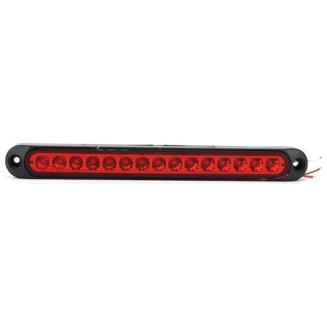 Feu arrière de freinage à 15LED 10V-30V, étanche IP67, adapté aux camions, remorques de bateaux semi-cargos, rouge,de (1/4)