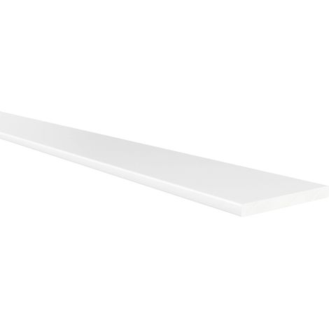 Profil plat  Fabriqué en aluminium  Finition blanche    Mesures 3031000mm  Longueur du profil 1 mètre  Épaisseur extra fortm  1 unité