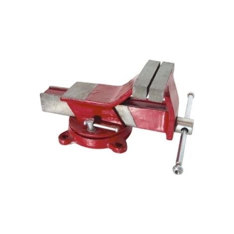 Morsa da banco in acciaio con base girevole 150mm