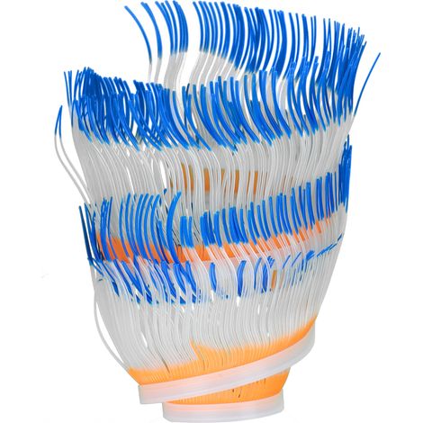 Anémone artificielle en silicone, plante aquatique simulée, décoration pour aquarium, bleu (1/5)