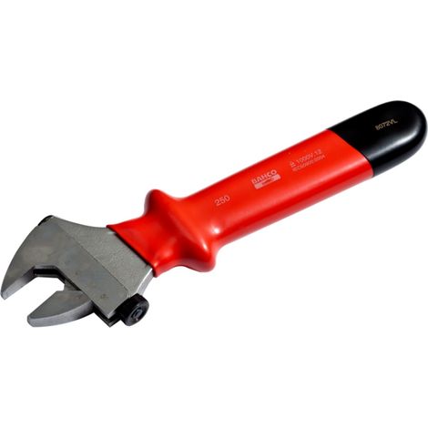 Bahco Rollgabelschlüssel, isoliert, mit seitlicher Rändelschraube, 210 x 29 mm