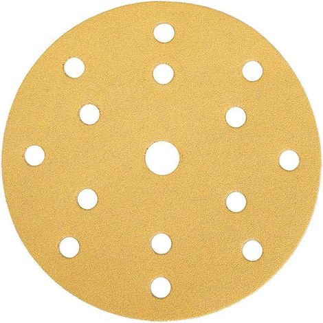 Mirka Exzenterschleifpapier 150mm GOLD 15-fach gelocht - VE 100 St. K 500
