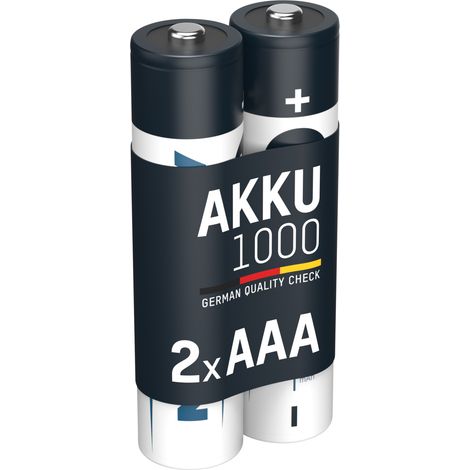 ANSMANN Micro AAA Akku 1000 mAh Hohe Kapazität (1/5)