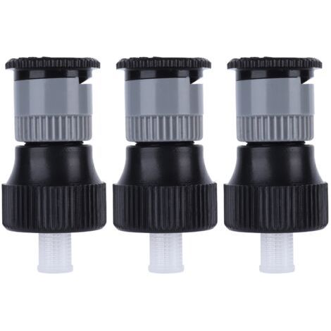 Lot de 3 buses d'arrosage enterrées rotatives à 360° avec filetage femelle G1/2, réglables, pour l'irrigation de pelouse et le jardin.-AquaForge (1/5)