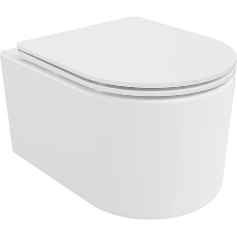 Mexen Sofia cuvette wc Rimless Tornado avec abattant à descente lente slim, duroplast, blanc brillant - 30540300T (1/5)