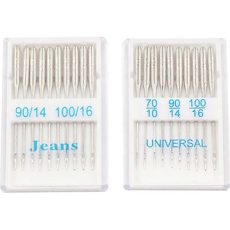 Aiguilles à coudre pour jeans, aiguilles universelles à pointe standard -- (1/5)