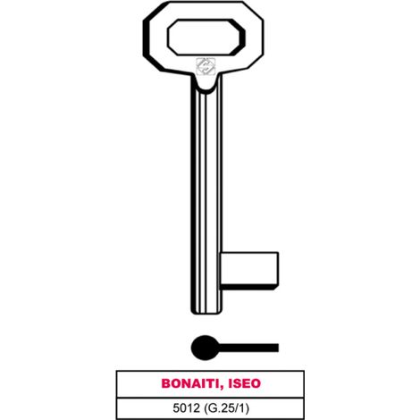 Silca chiave a mappa 5012 (g.vaz 1) bonaiti, iseo (5 pezzi) - Silca