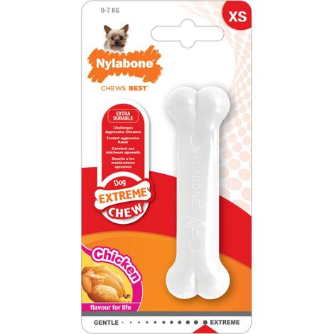 Jouet à mâcher pour chien au goût de poulet, taille S (11,5 cm)