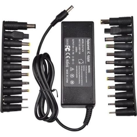 (Schwarz) Universelles 19V 4,74A 90W Netzteil-Ladegerät für Acer, Asus, Dell, HP, Lenovo, Samsung und Toshiba Laptops (18,5V) (1/4)