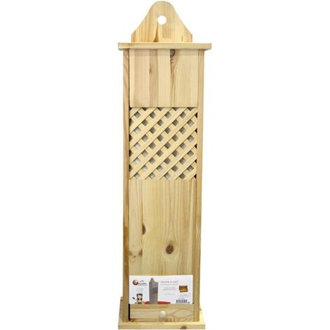 Huche à pain en bois massif 78x21x17cm – Coloris marron – Conserve le pain plus longtemps – Boite de stockage cuisine – Frandis