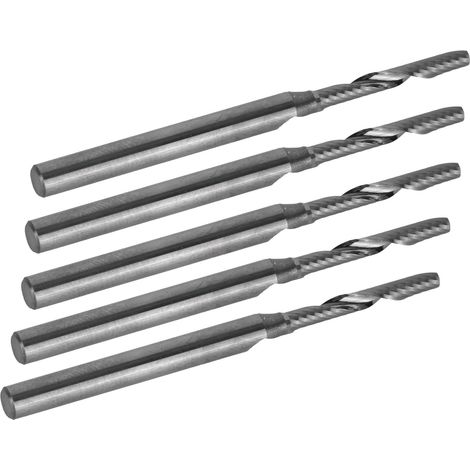 5 Stück 3,175 x 2 x 15 mm Gravierfräser aus Wolframstahl, CNC-Spiralfräser (1/5)