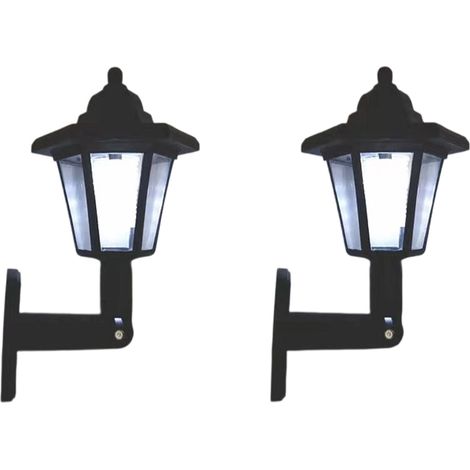 Projecteurs solaires d'extérieur, étanches IP65, avec détecteur de mouvement et télécommande, pour jardin (lot de 2). (1/5)