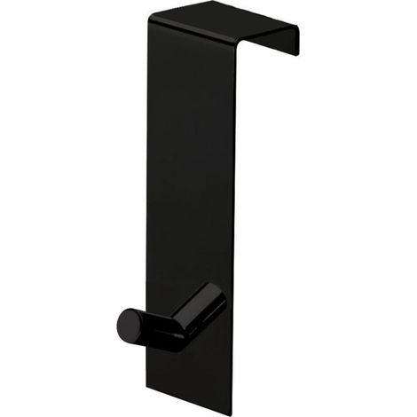 Colgador De Puerta De 20 Mm En Acero Negro Mate
