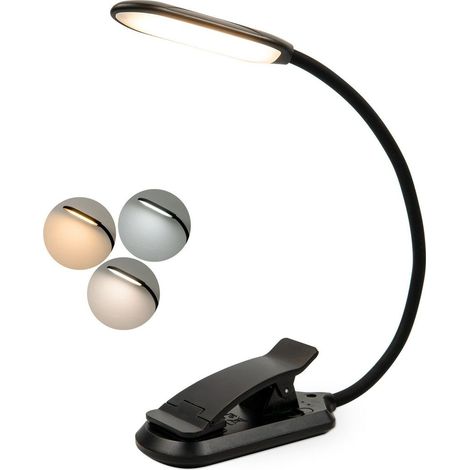 LED-Leselampe, flexible LED-Nackenleuchte, USB-Ladefunktion, 3 Helligkeitsstufen, extrem lange Lebensdauer von 80 Stunden, LED-Leselampe für den Nachttisch.