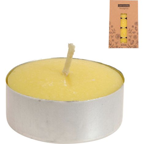 Bougies Chauffe-plat Citronnelle ø38 X 16 Mm, 15 Unités