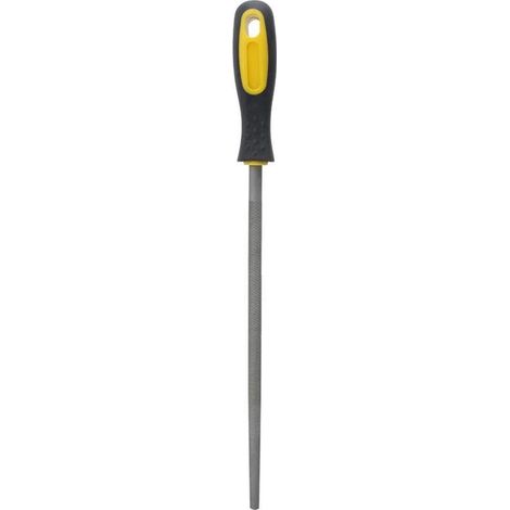 Acier De RâPe De Lime, RâPe à Lime En Acier De Broyeur Rond 10 Po Avec Outil De FaçOnnage D'AffûTage De La PoignéE Pour Les Projets De Cuir En MéTal(Dent du milieu) (1/5)