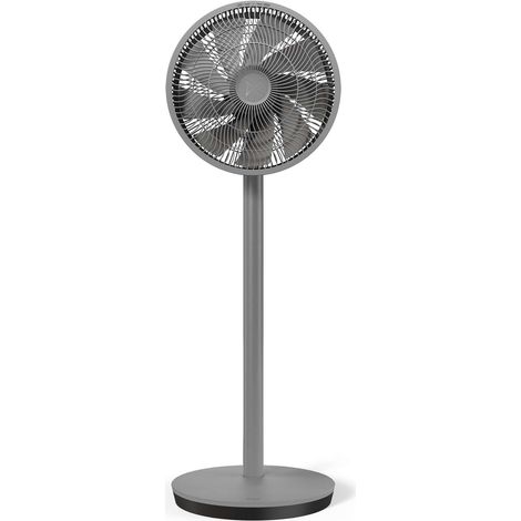 Duux Whisper Essence Ventilateur – Ventilateur sur Pied Silencieux avec 7 Vitesses – Faible Consommation jusqu’à 16W – Gris