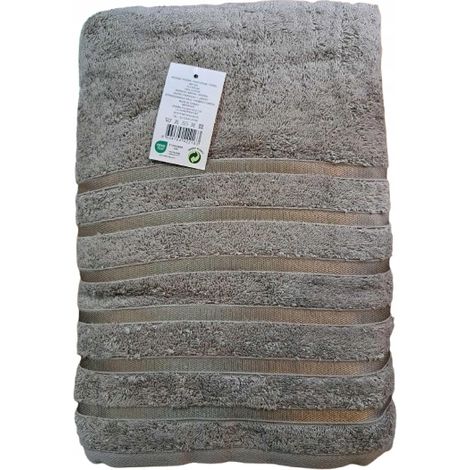 Serviette de bain turque 70x140cm coton marron (1/3)